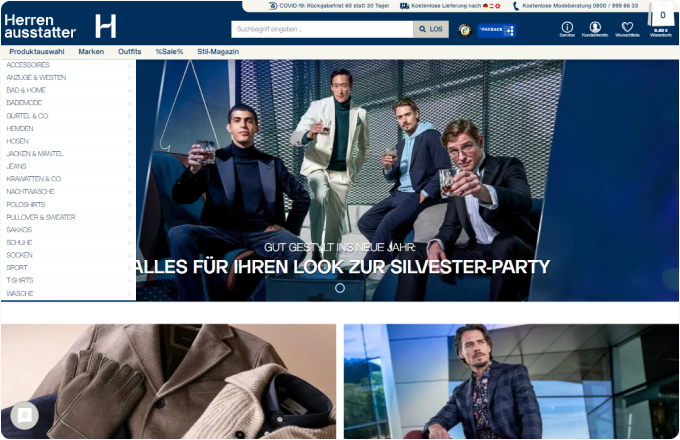 Herren ausstatter